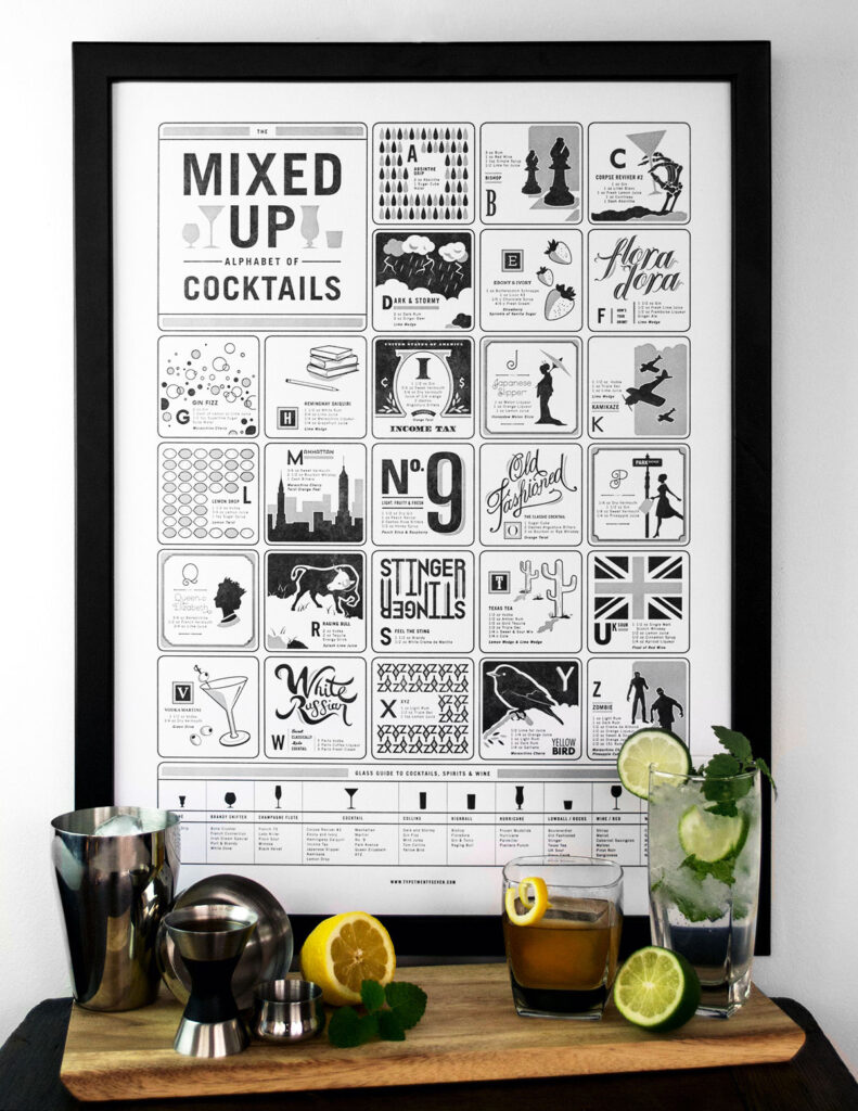 The Mixed Up Alphabet of Cocktails