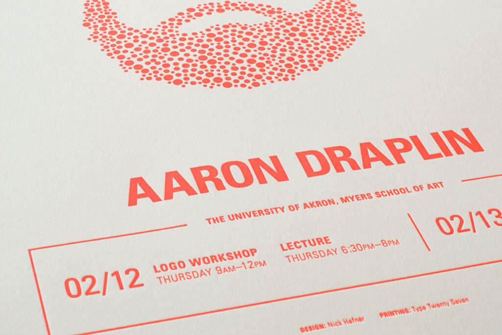 Aaron Draplin Event Poster